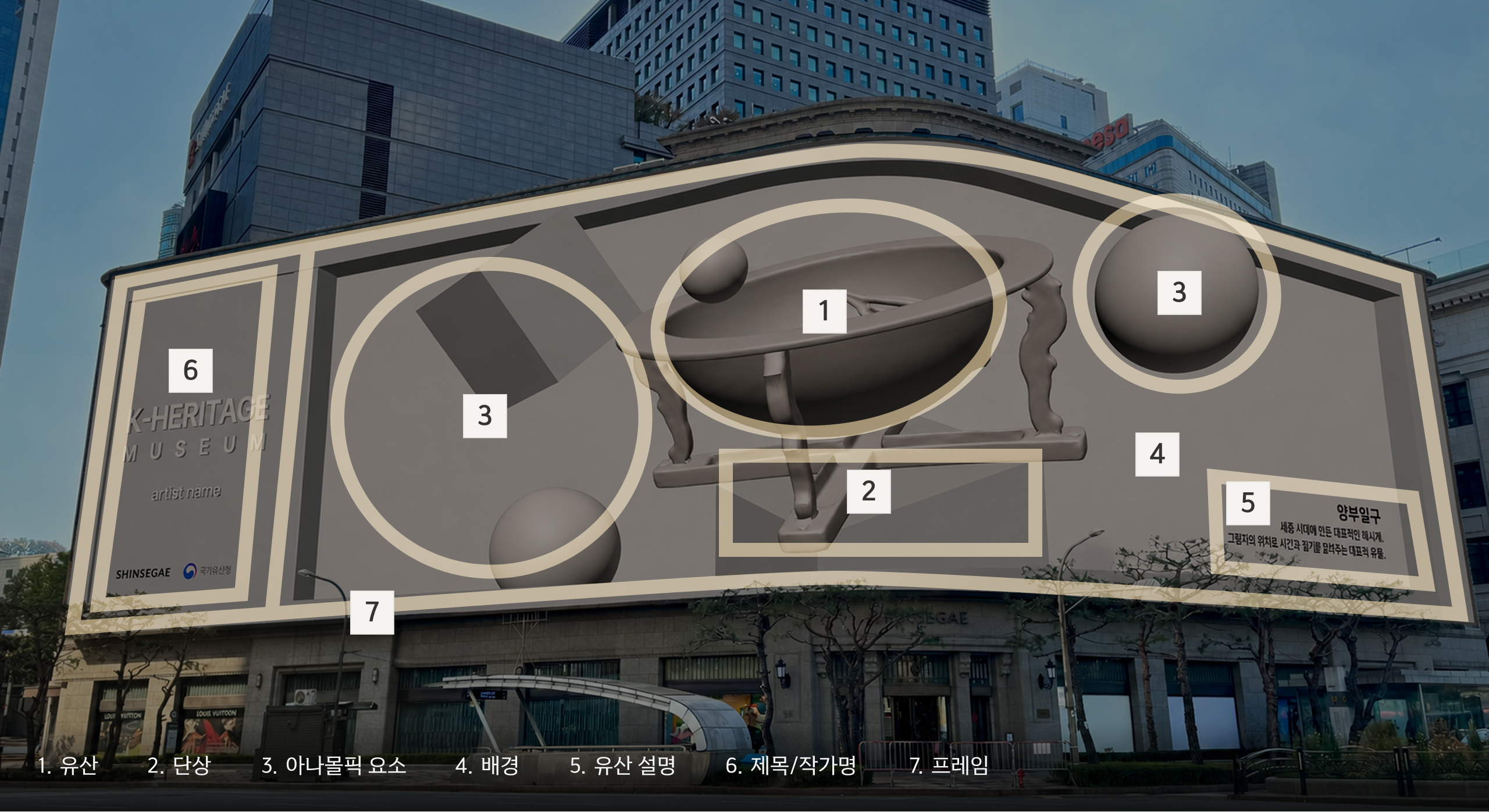 신세계스퀘어 템플릿 구성 예시